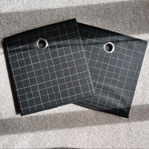 2 Matching Fabric Cube Storage Bins